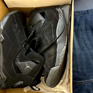 Jordan True Flight Black and Dark Gray Sneakers